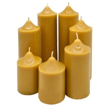 Wholesale Pure Natural Beeswax Pillar Candles