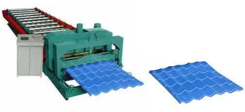 metal roofing sheet molding glazed tile press machine