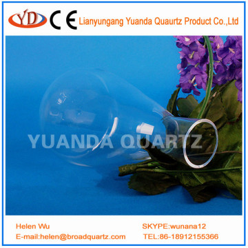 Clear Quartz conical quartz flask