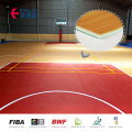 Piso de la cancha de baloncesto ecológico interior de interior instalación completa