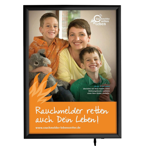 black aluminum snap frame poster led picture frame