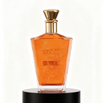 Transparent Vodka Custom Glass Bottles