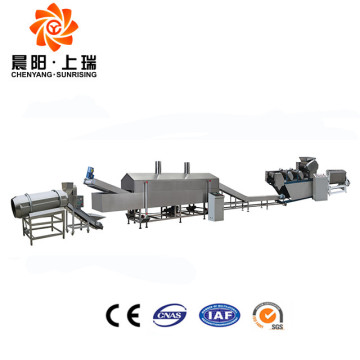 Automatic frying flour snack food processing machine