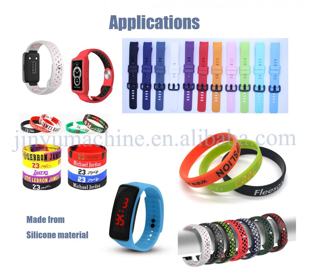 Single holle rubberen silikonband armband meitsje apparatuer