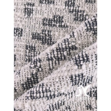 Maglione in cotone fiammato jacquard lavorato a maglia