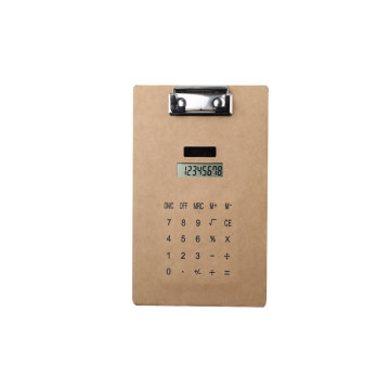 8 Digits Solar Power Super Thin Clip Board Calculator