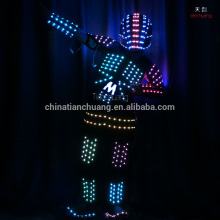 Programmable Team dance led suits, night club dj dance led suits