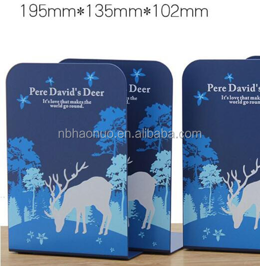 Skräddarsydd Deer Design Metall Bok Display Rack Stand Hållare