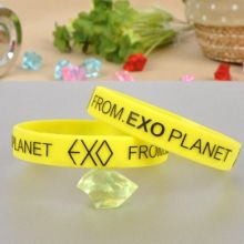 Sports Silicone Bracelets Custom Logo Silk Imprint Cool Silicon Wristband