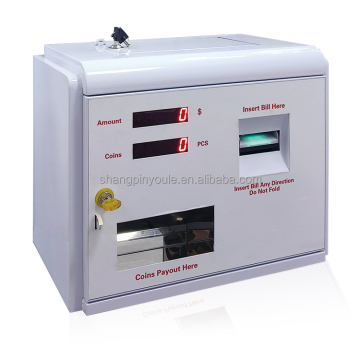 Multi Coin Acceptor All Currencies Coin to Bill Exchange Machine with Credit Card Reader