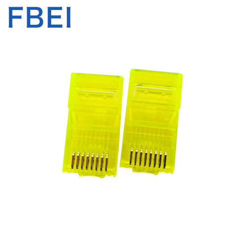 Connettori Rj45 Cat di colore giallo