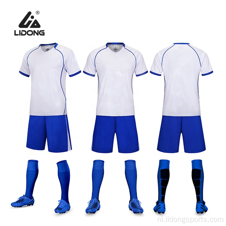 Ontwerp voetbal snel droog voetbaluniform voor mannen