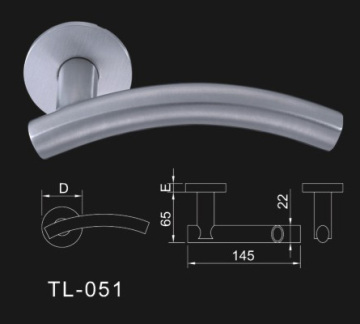 Stylish Curved Lever Design Hollow Lever Handle