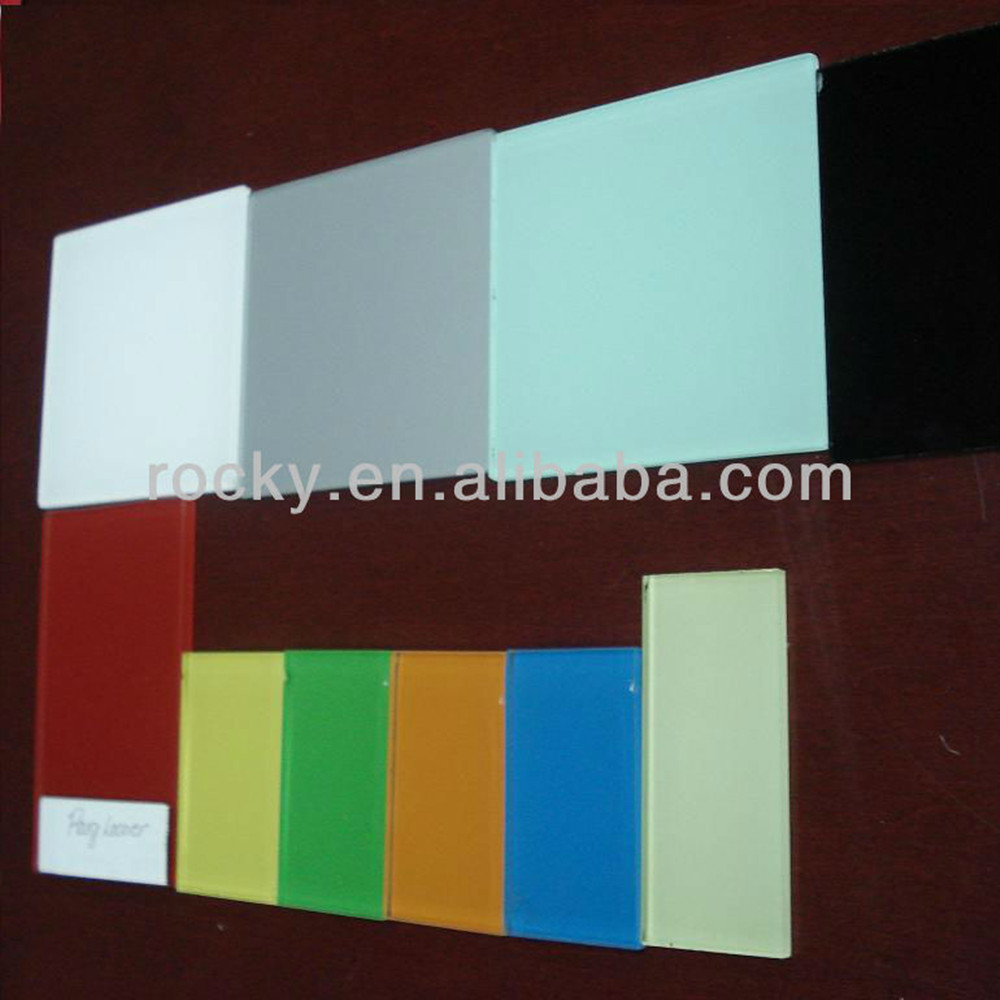 Colored Lacquered Glass with different designs