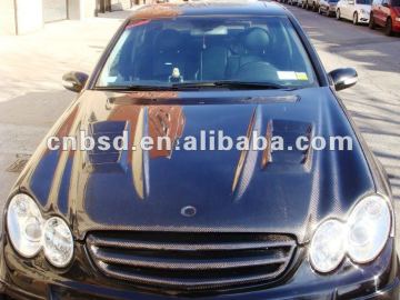 Carbon Fiber Hood for 03-08 Mercedes Benz CLK Wi style