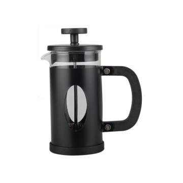 Food GradeStainless Steel Black Frame Glass French Press