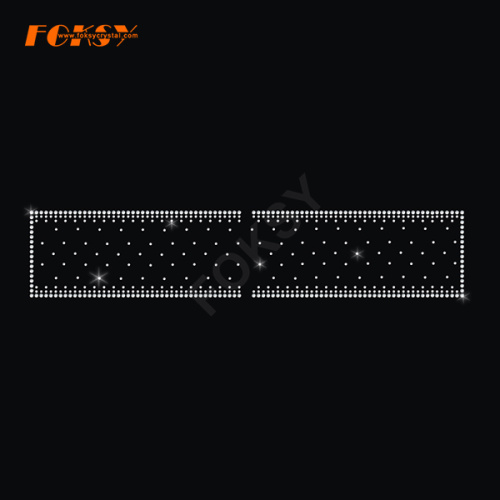 Custom Tailless Cheer Bow Hot fix Rhinestone Design