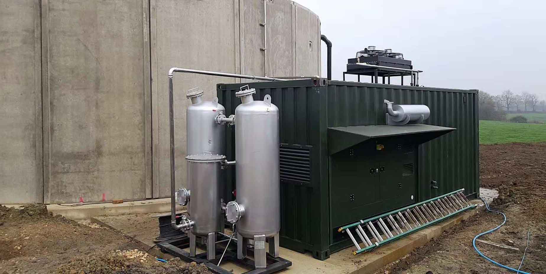 container cogeneration with CHP System