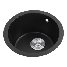 Quartz Sink Round Small Overmount Kitchen Bathroom Sink 430x190mm