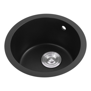 Quartz Sink Round Small Overmount Kitchen Bathroom Sink 430x190mm