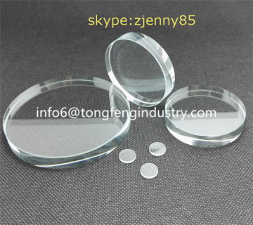 clear toughened round glass discs