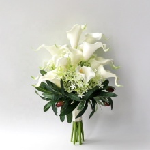 YAYUN J-1142 High Quality Bridal Silk Calla Lily Wedding Bouquet
