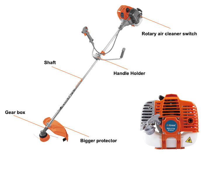 brush cutter 62cc heavy duty grads cutter brush