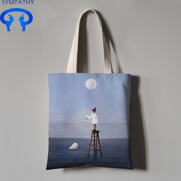 Custom student art shopping bag  canvas bag