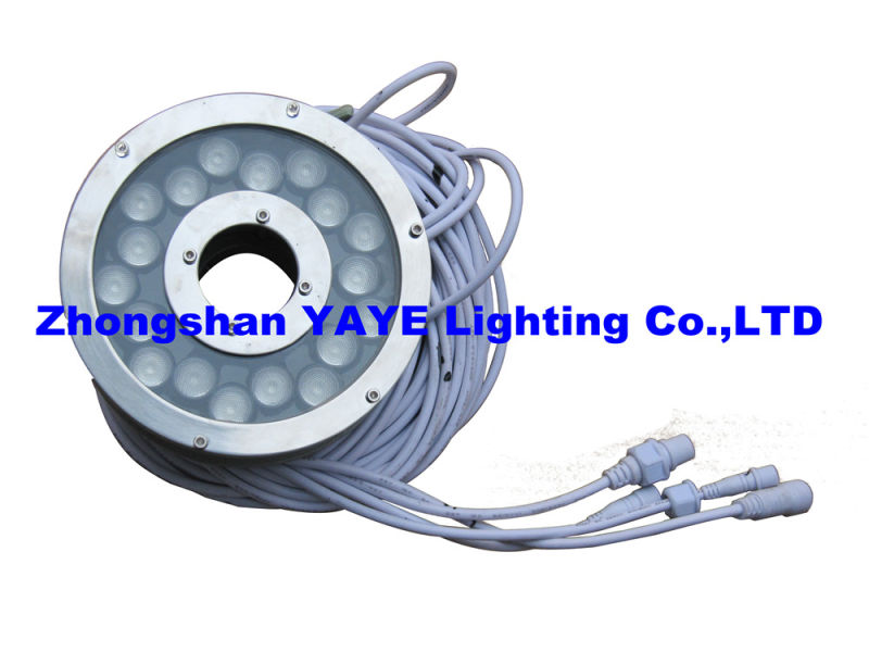 Yaye IP68 RGB 18W LED Underwater Light with DMX512 Controller