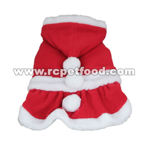 Santa Costume Christmas Pet Clothes Hoodie Coat Clothing