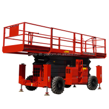 Electric Self-Propelled Walking Scissor Lift for Rough Terrain