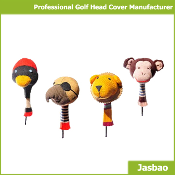 Knitted Cute Cartoon Character Golf Head Cover