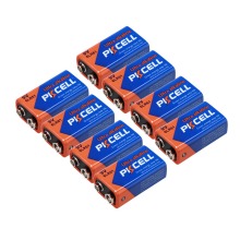 8PCS PKCELL 6LR61 9V Batteries 1604A MN1604 9Volt Alkaline Dry Batteries Primary Battery