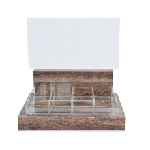 APEX Wooden Pattern Rgb Light Acrylic Display Stand