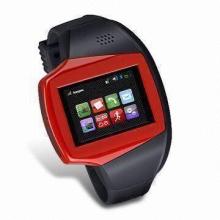 GPS Wristwatch Cellphone with Bluetooth and 1.33-inch TFT Touchscreen Screen Type, Supports JAVA