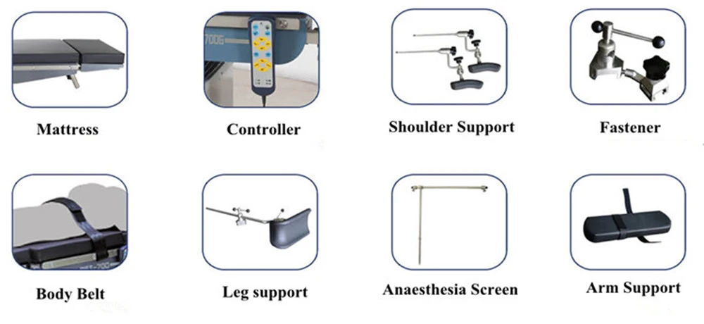 Factory Price Multifunction Hydraulic Universal Medical Operating Table Surgical Table Price Price