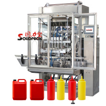 Solidpack Automatic Piston Pneumatic Sauce Honey Bottling Filling Machine