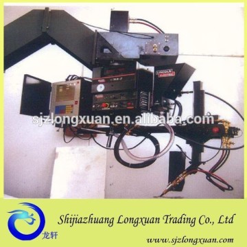 Machine for saddle welding on cylindrical shell