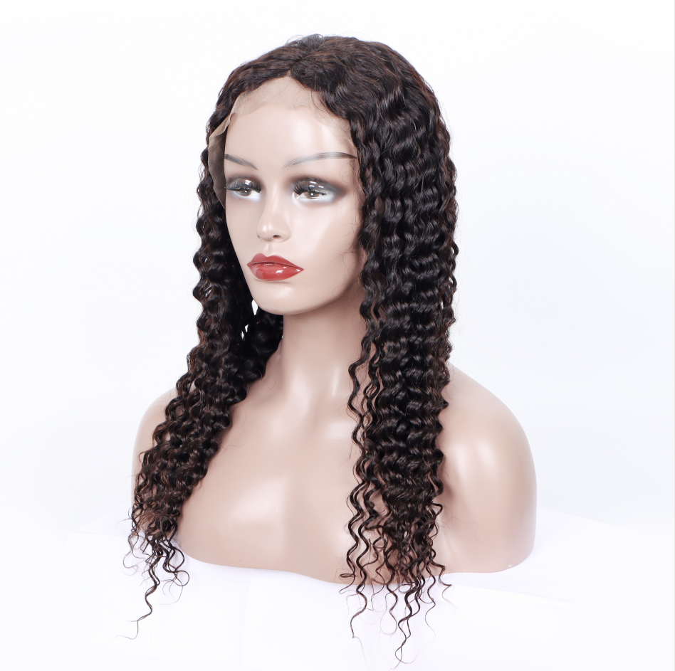 hair extension cuticle aligned Brazilian human hair customized colors jerry curly 13x4 lace front wig