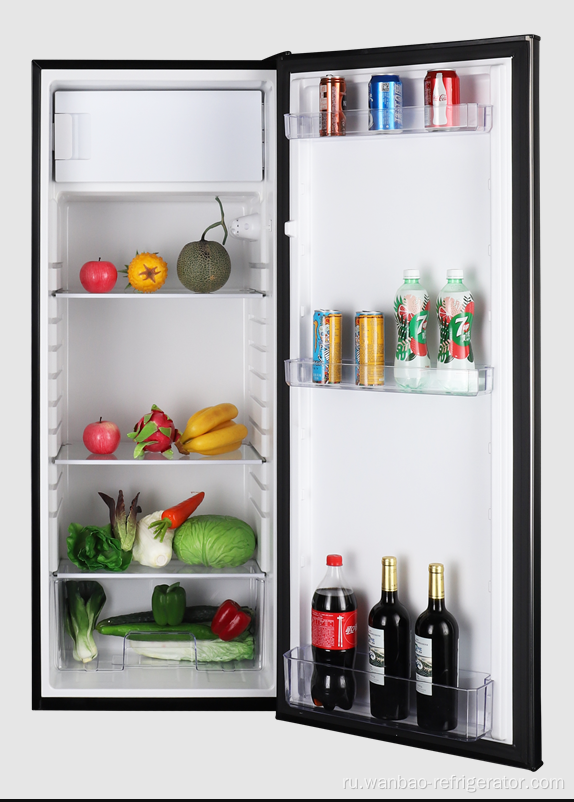 однодверный компрессорный холодильник в форме бочонка