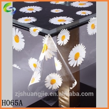 Transparent plastic printed tablecloth rolls