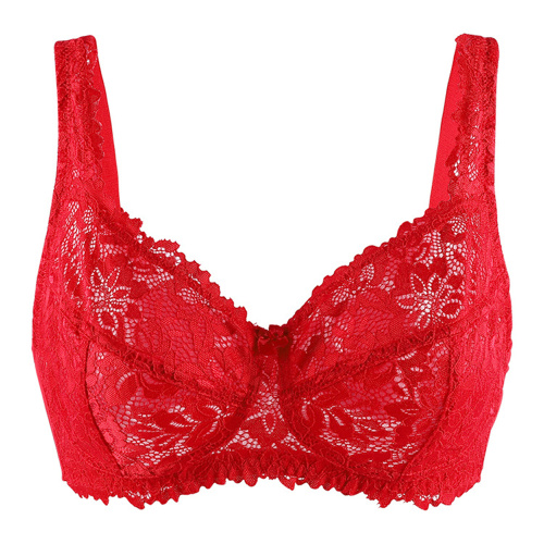 RTS transparante kanten lingerie D cup minimalizer 38DD draadloze beha