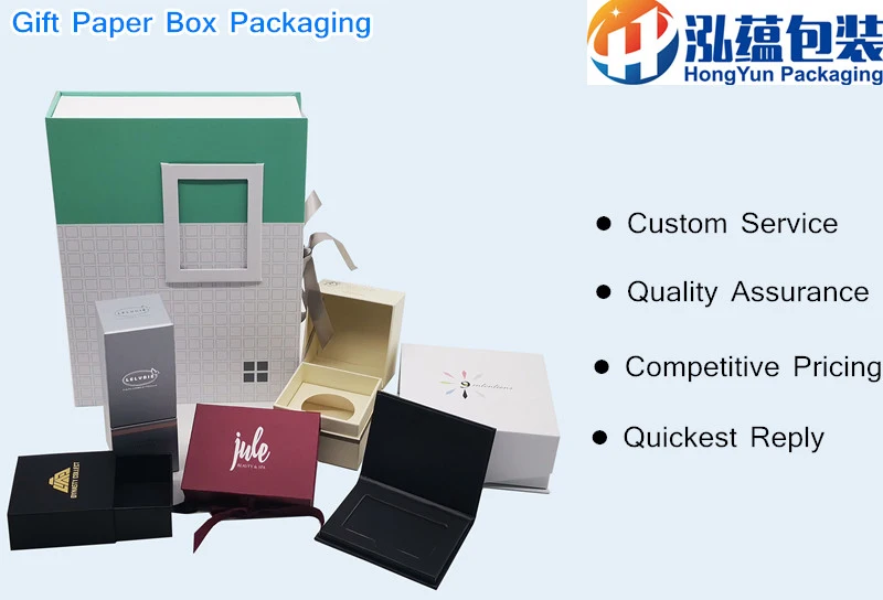 Hot Sell Custom Jewelry Paper Packing Box with Ribbon