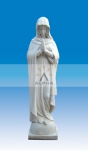 virgin mary or madonna stone statue