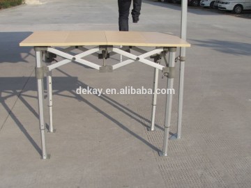 Folding table with Hexagonal frame