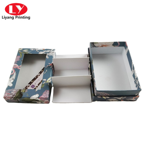 Custom CMYK Printing Paper Gift Box With Compartment