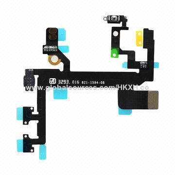 Volume Power On/Off Flat Cable for iPhone 5S, Mobile Phones, High-quality Repair Part