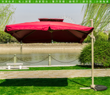 Side outdoor sun umbrella