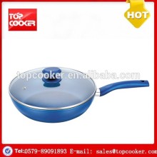 Aluminium forged color nonstick italy frypan with lid