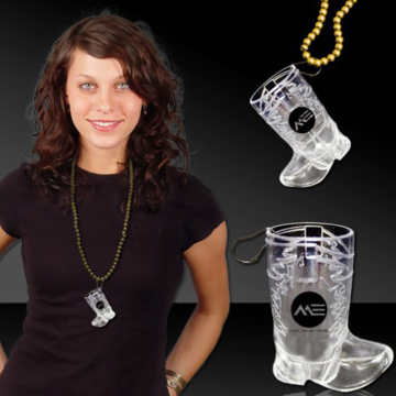 Clear Cowboy Boot Shot Glasses - 1OZ Mini Plastic Tasting Glasses